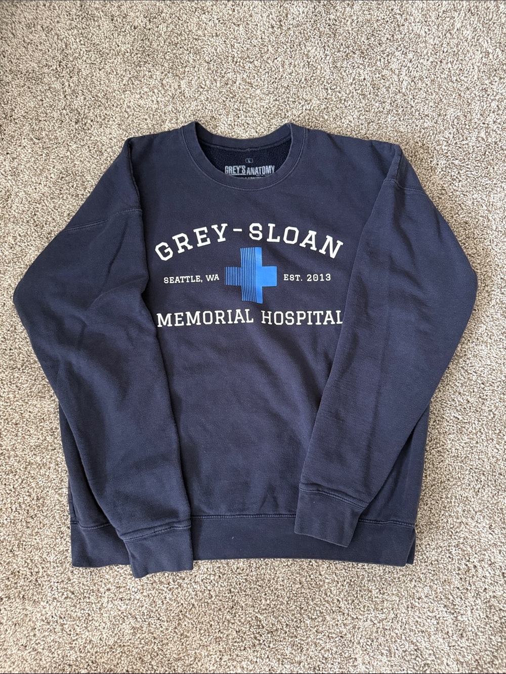 Grey's Anatomy Navy Crewneck Sweatshirt